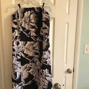 Banana Republic strapless black and beige dress